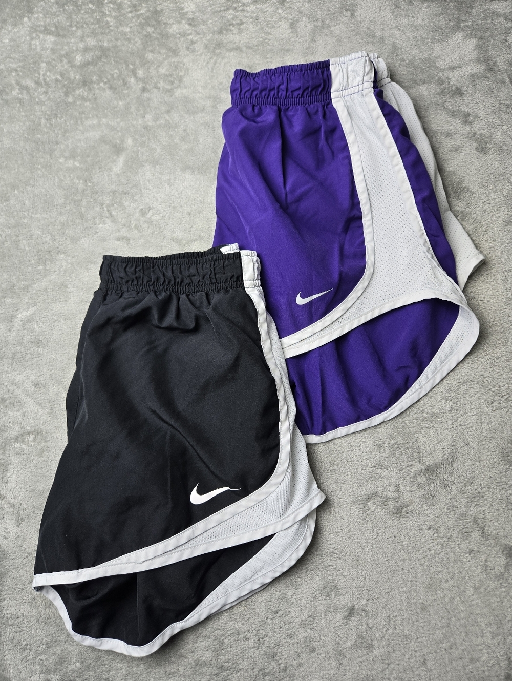Nike Tempo Dri-Fit Women's Purple & Gray Running Shorts Size M Lined